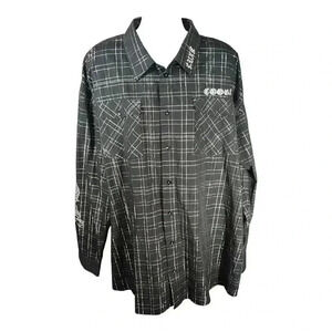 Coogi Button Down Shirt - Men's Embroidered Long Sleeve - Stylish Casual Wear
